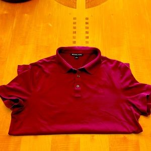 Burgundy Michael Kors Polo